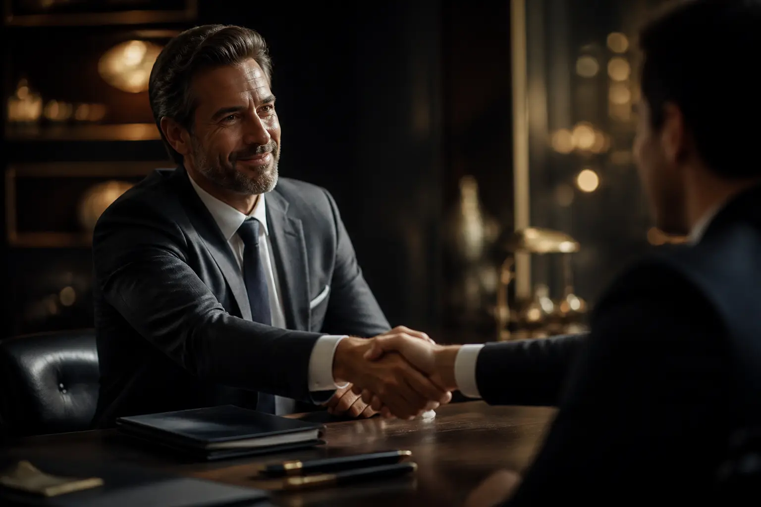 Contabil autorizat discutând cu un client